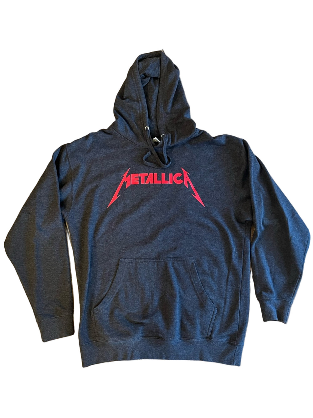 Metallica Band Graphic Pullover Hoodie Charcoal Gray Independent Trading Co